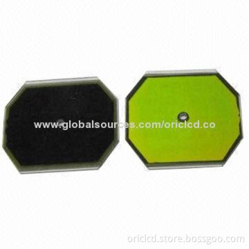 Alphanumeric LCD Screen, Octagon with Hole, for Watch